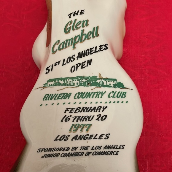 Glen Campbell Jim Beam ( Empty) Whiskey Decanter. 1977. Los Angeles CA - Picture 5 of 7